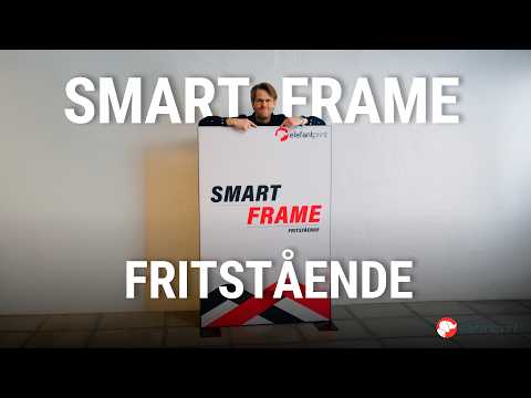 Smartframe med stofbanner - Fritstående
